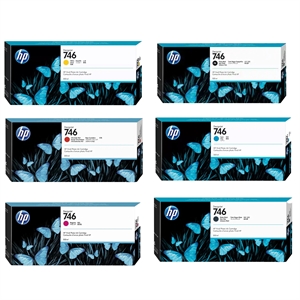 Set completo di cartucce d'inchiostro per HP DesignJet Z6 - 300 ml